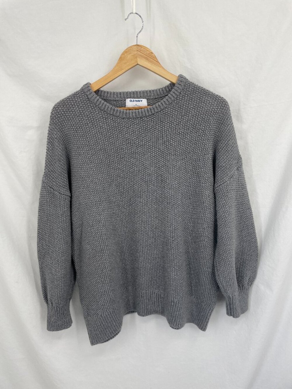 Old Navy Gray Crewneck Tunic Sweater